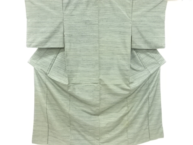 JAPANESE KIMONO / ANTIQUE KIMONO / SILK / FUSHI TSUMUGI / WOVEN STRIPE